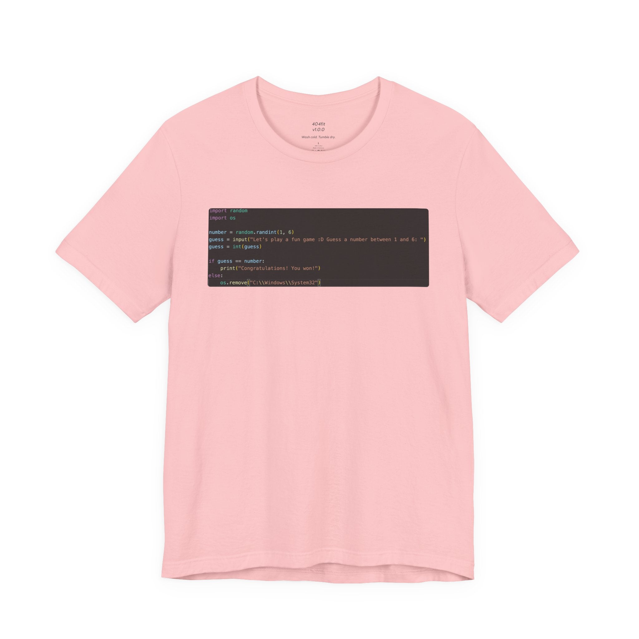Funny Programmer Tee — "Guess a Number" Code Joke T-Shirt