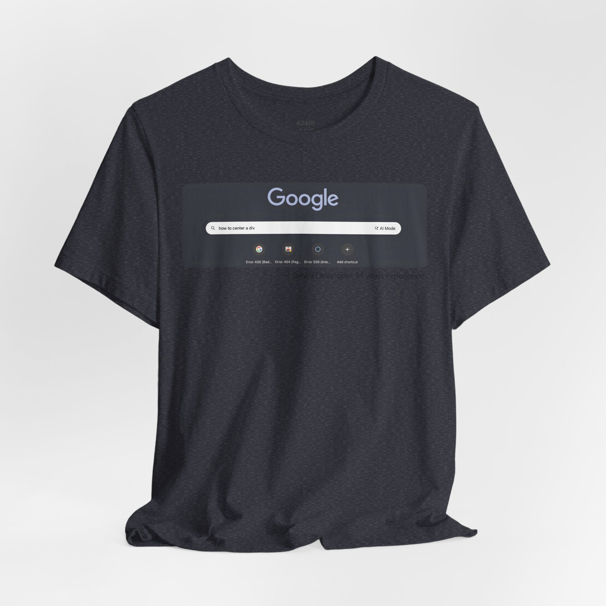 Senior Developer 'How to Center a Div' Tee