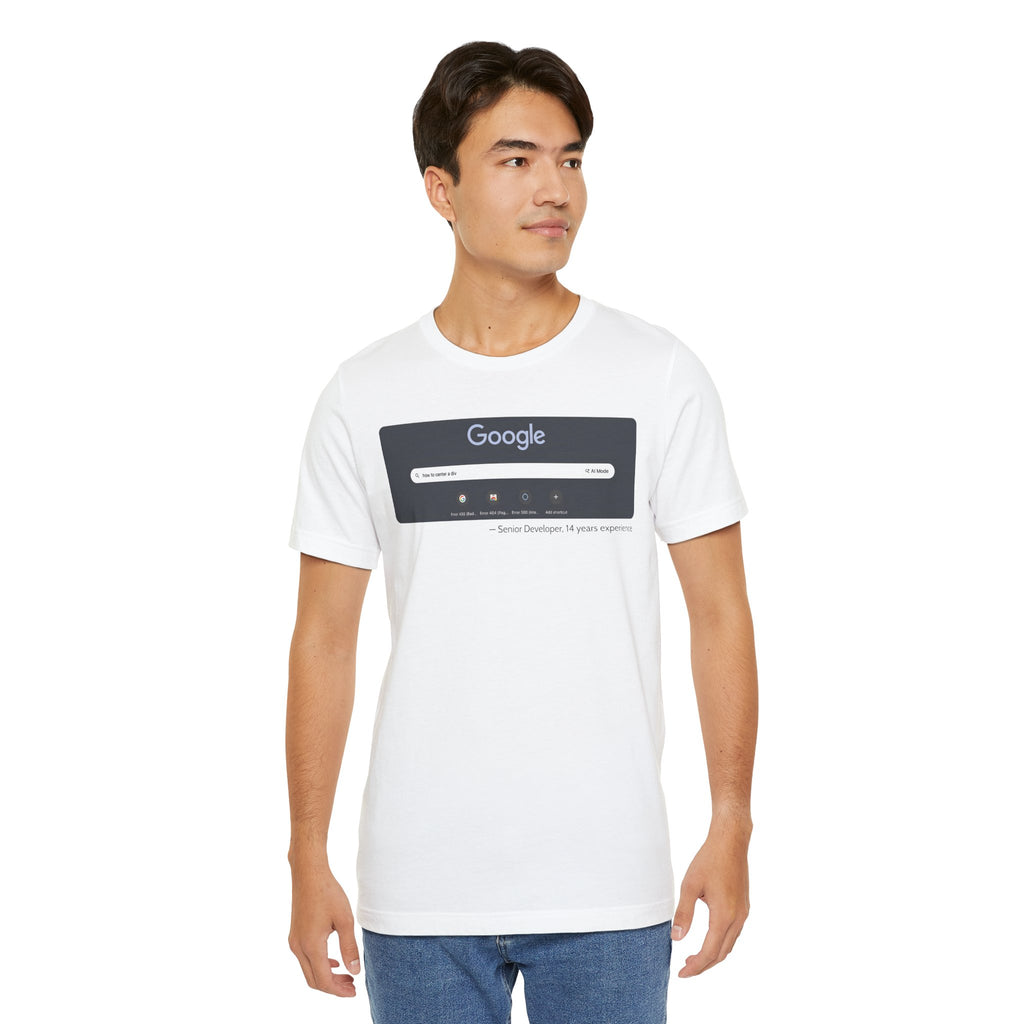Senior Developer 'How to Center a Div' Tee