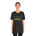 "npm install flux-compacitor" Developer Code Humor Tee