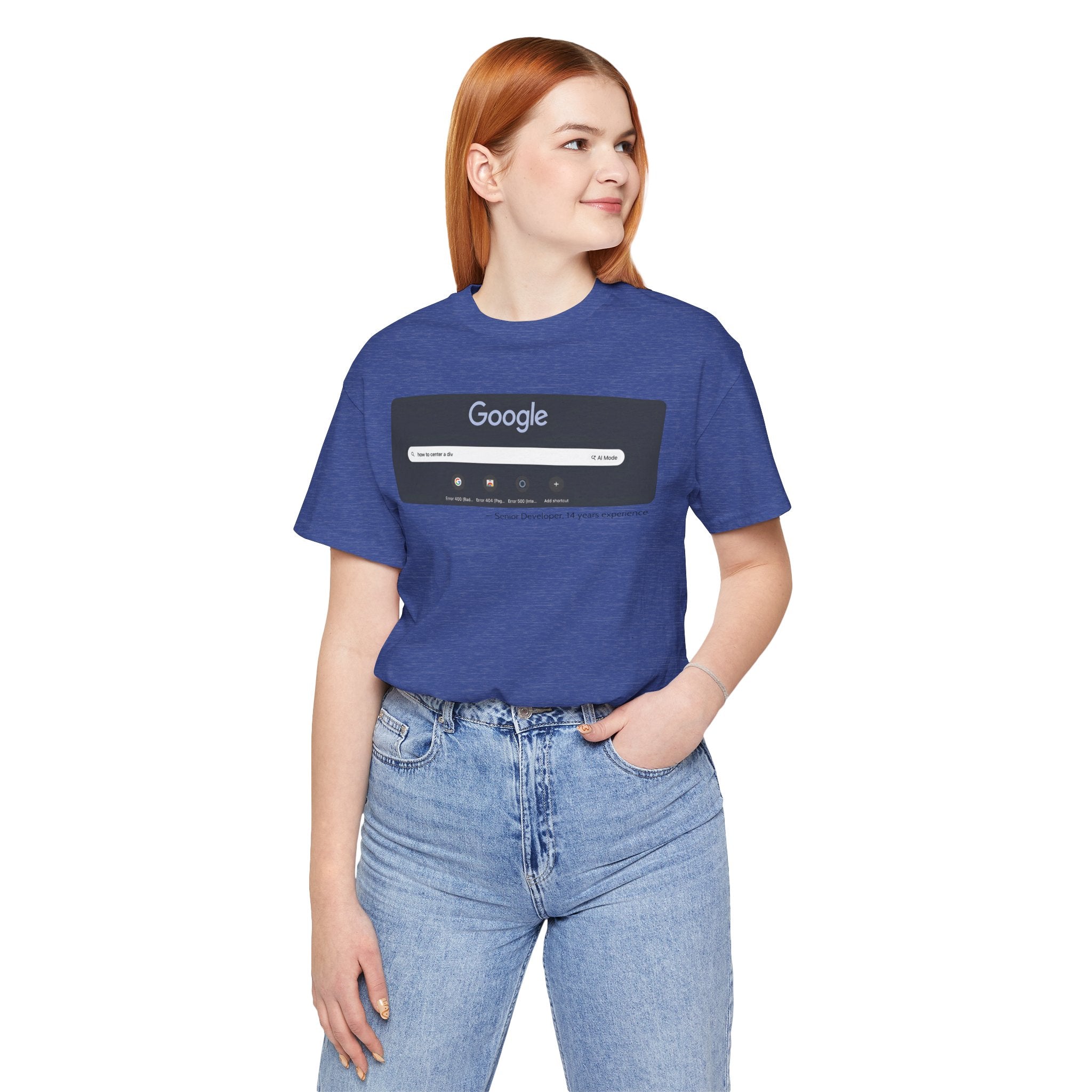 Senior Developer 'How to Center a Div' Tee